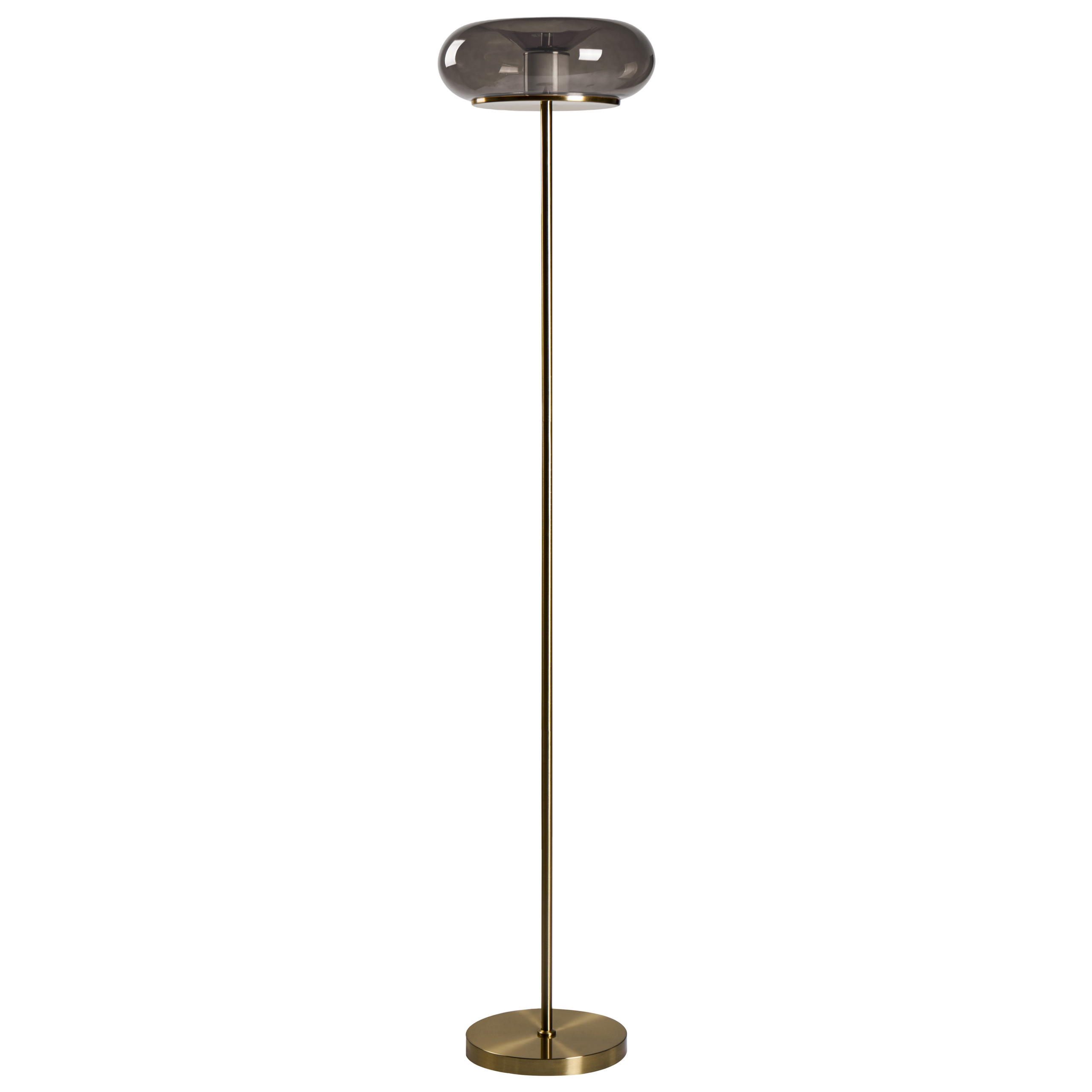 LED-golvlampa NITH med dimmer Glas Grå