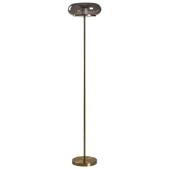 LED-golvlampa NITH med dimmer Glas Grå
