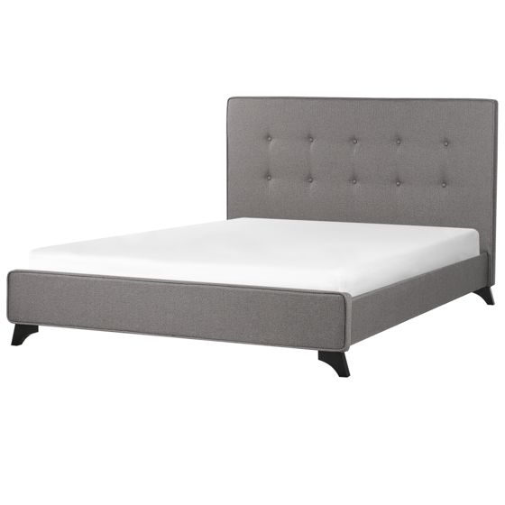 Säng med lamellram AMBASSADOR 140 x 200 cm Grå