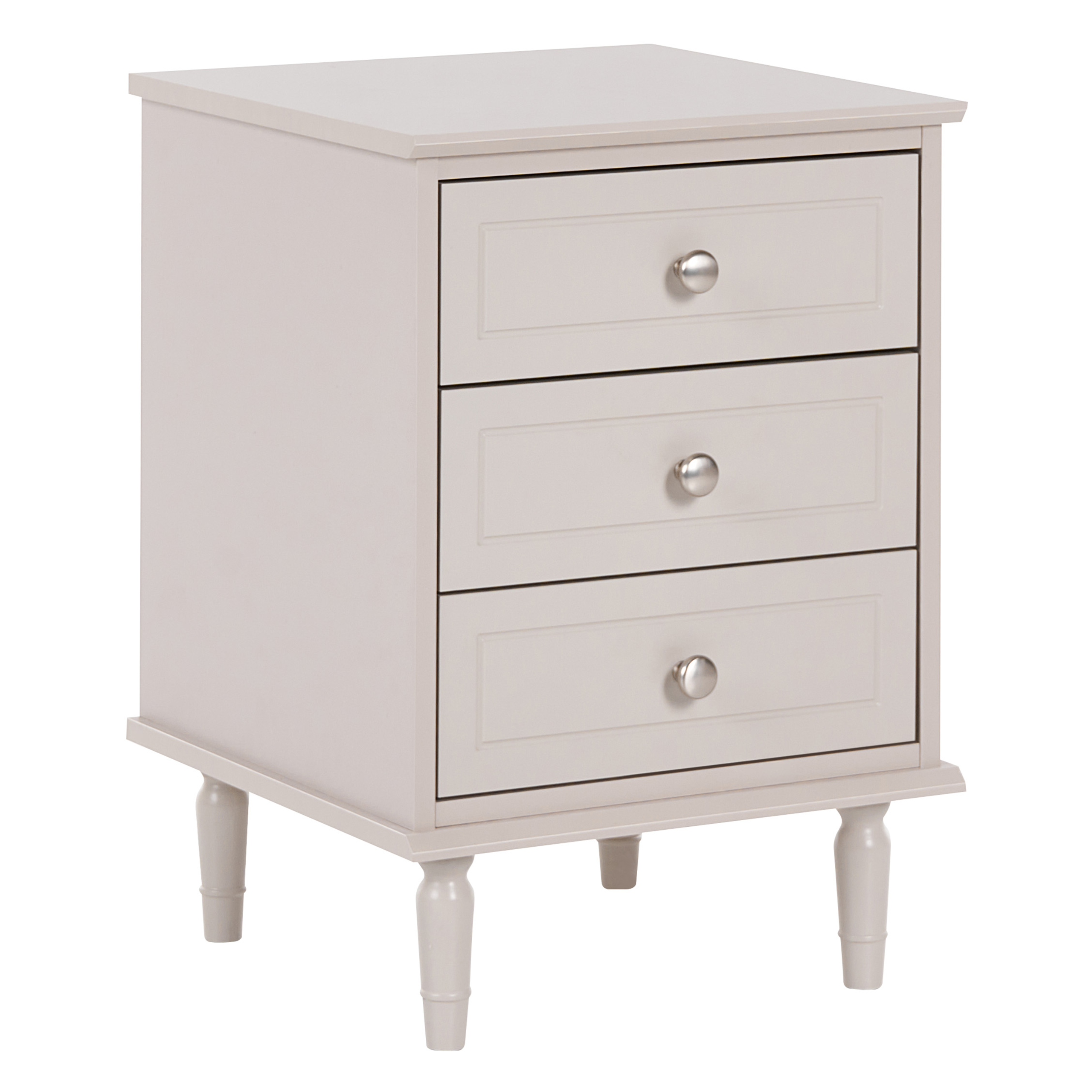 Sängbord med 3 lådor OBERON Beige