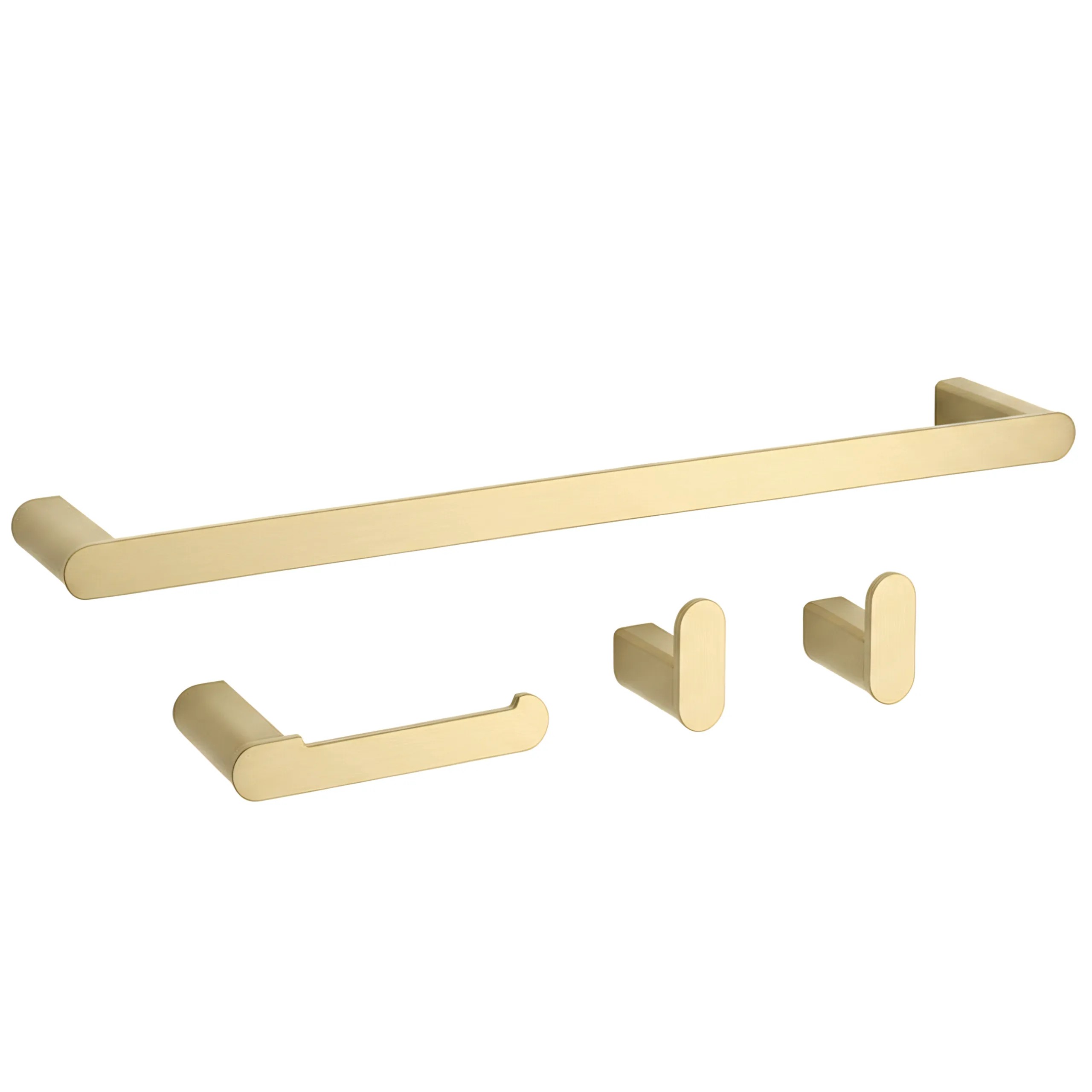 REA Set Med Badrumskrokar MATI Borstat Guld, 60x6,8x3cm