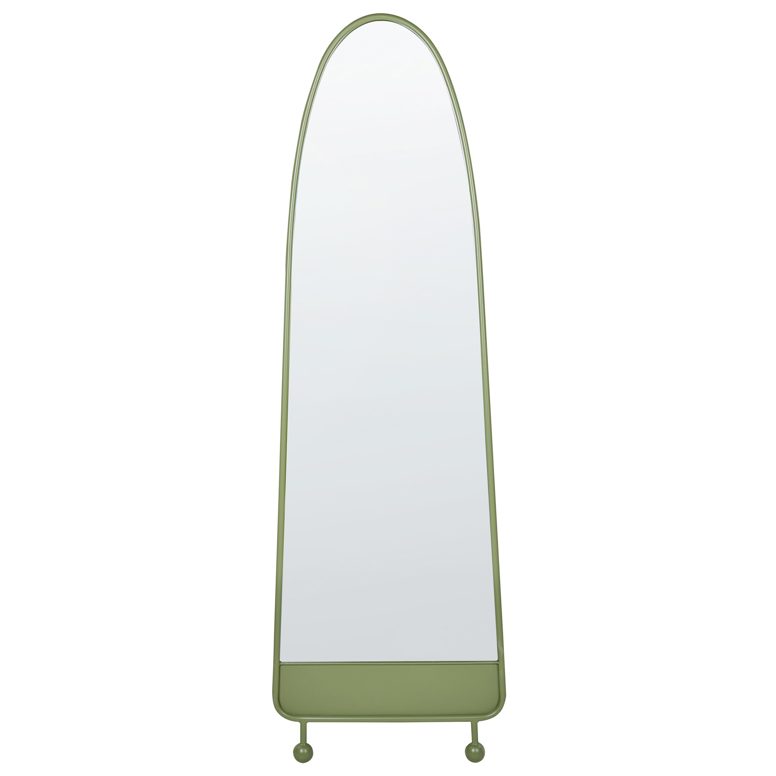Väggspegel PARNAY 45 cm 146 cm Metall Olivgrön