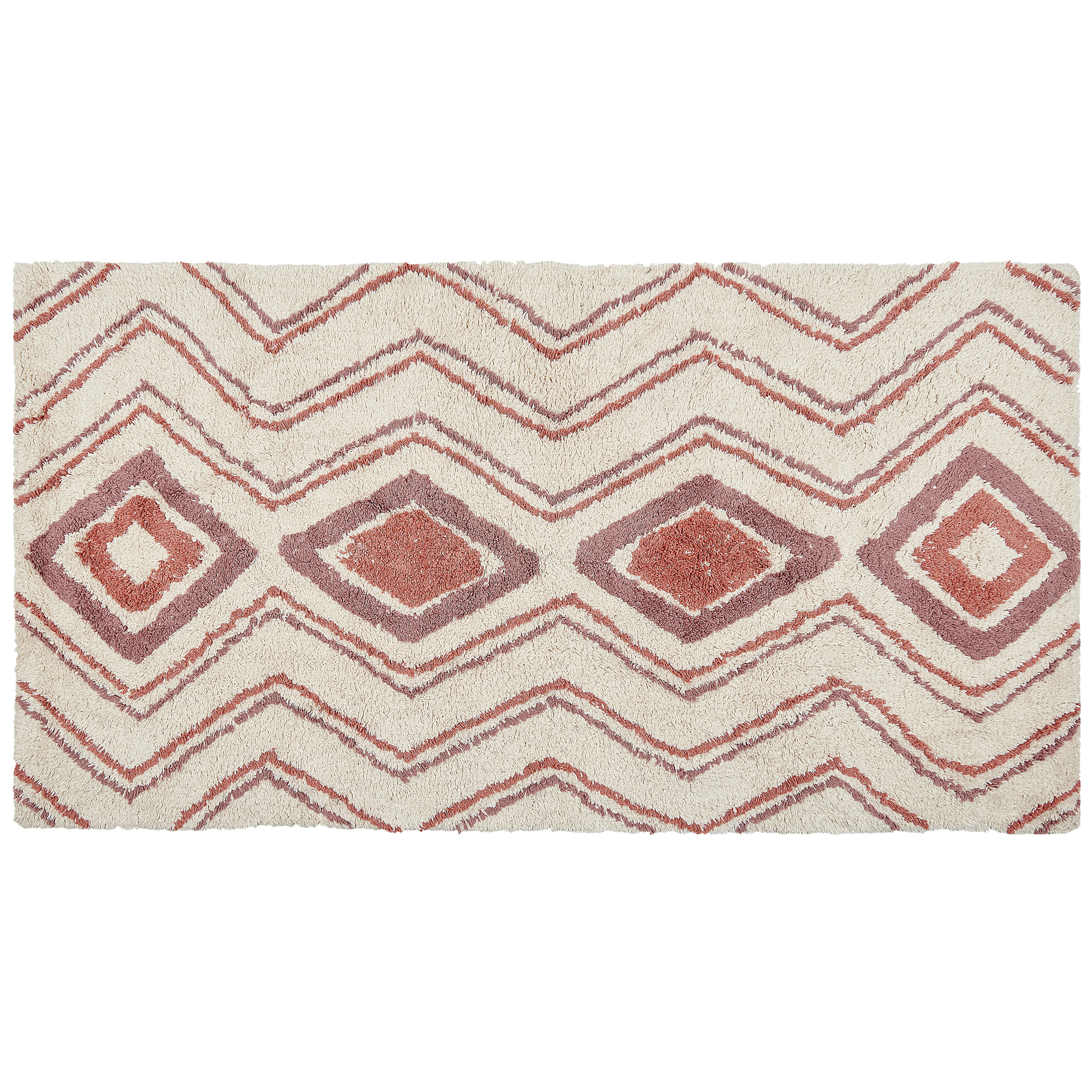Matta KASTAMONU Beige 80 x 150 cm Bomull