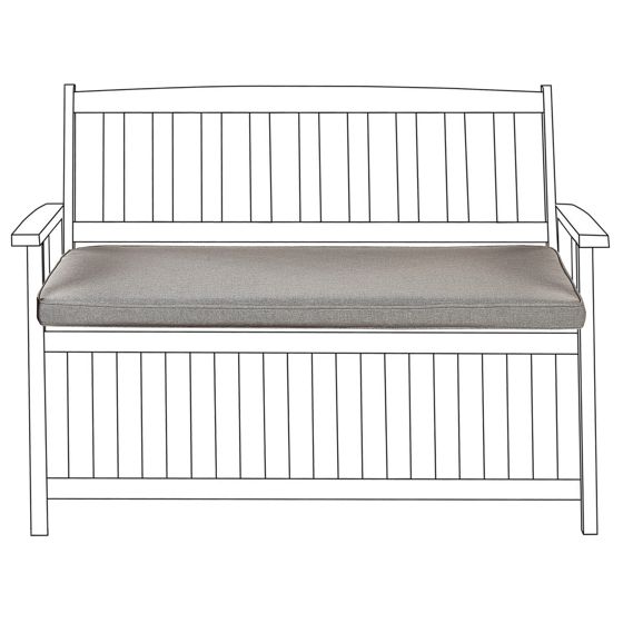 Sittdyna för bänk SOVANA 108 x 45 cm Grå