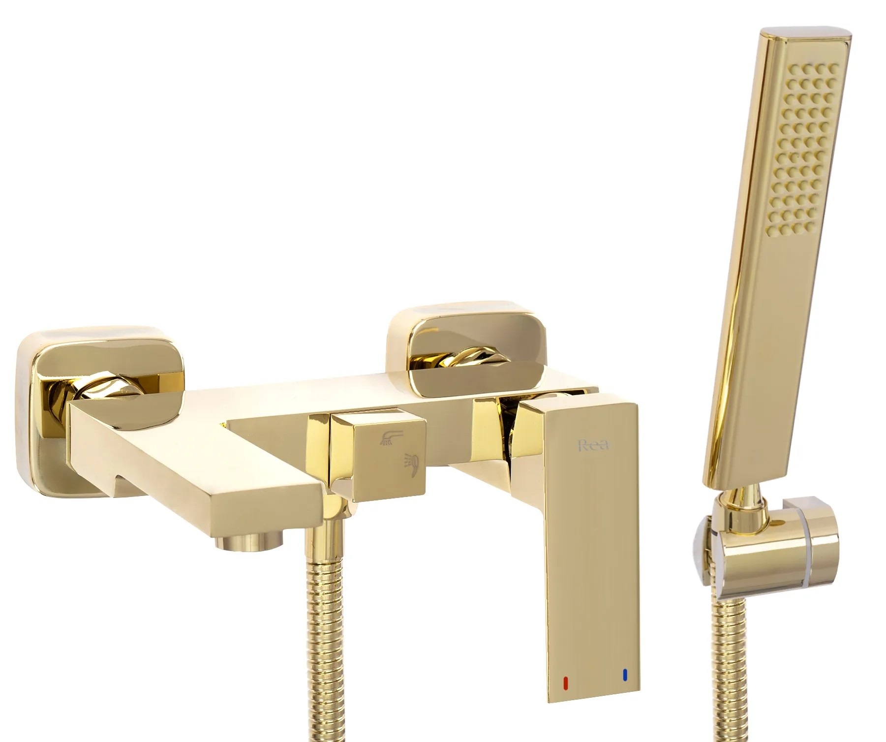 REA badkarsblandare FENIX , Guld, 19x18,5x10,5cm
