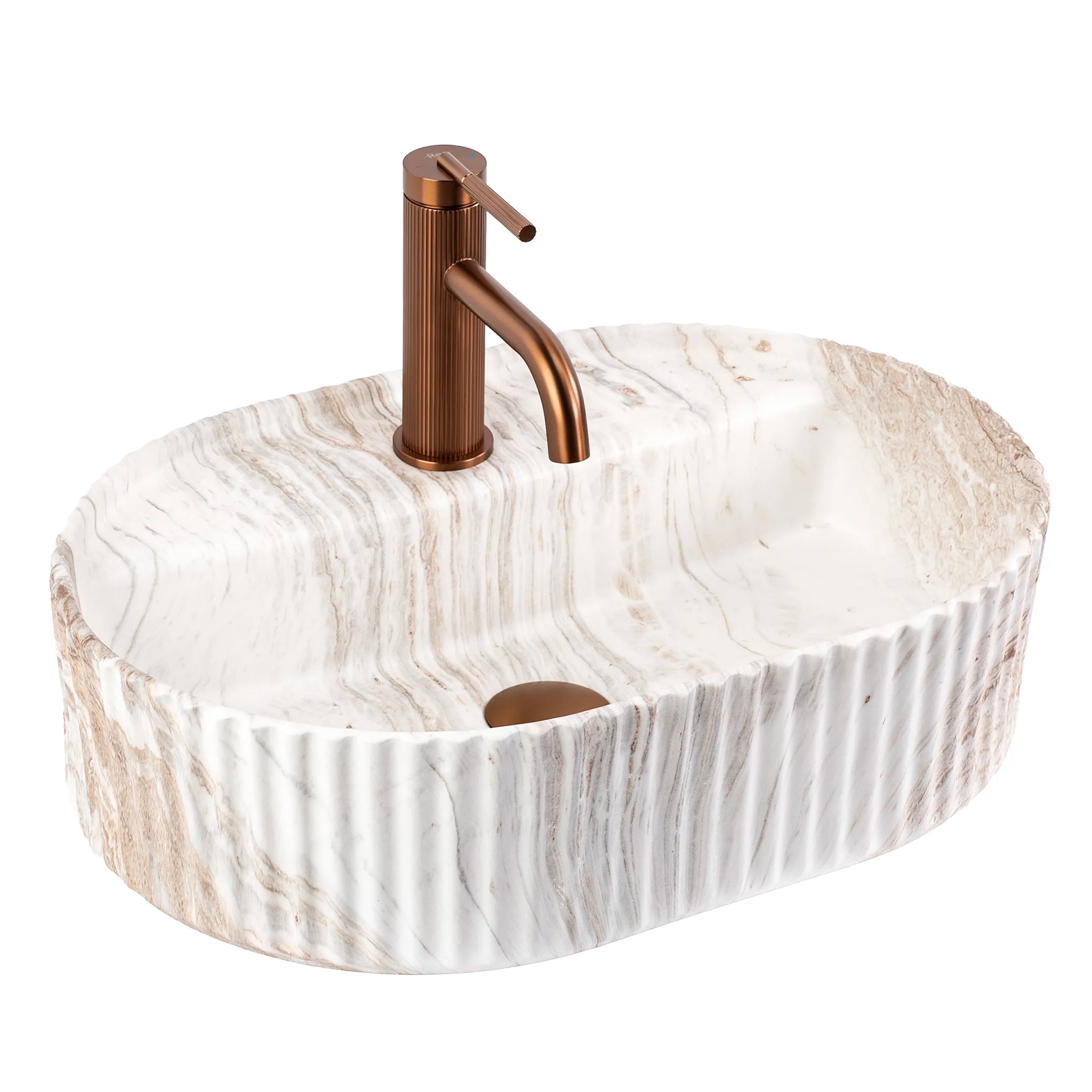 REA Bänkskål Marcela 50 Kallisto Beige, 50x36x13,5cm