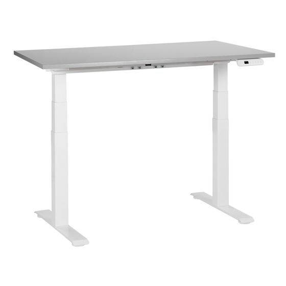 Elektriskt höj- och sänkbart skrivbord DESTINES 120 cm 72 cm Grå/ Vit