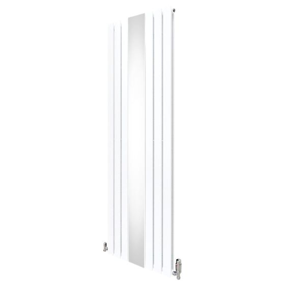 Spegelradiator och ventiler - 1800 mm x 565 mm - Vit
