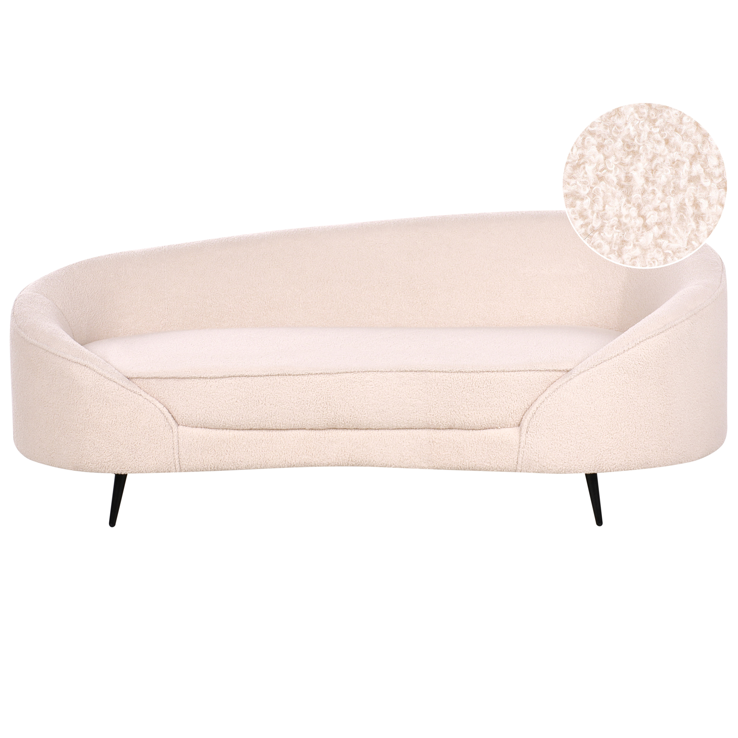 Soffa 2-sits SAVAR Bouclé Beige