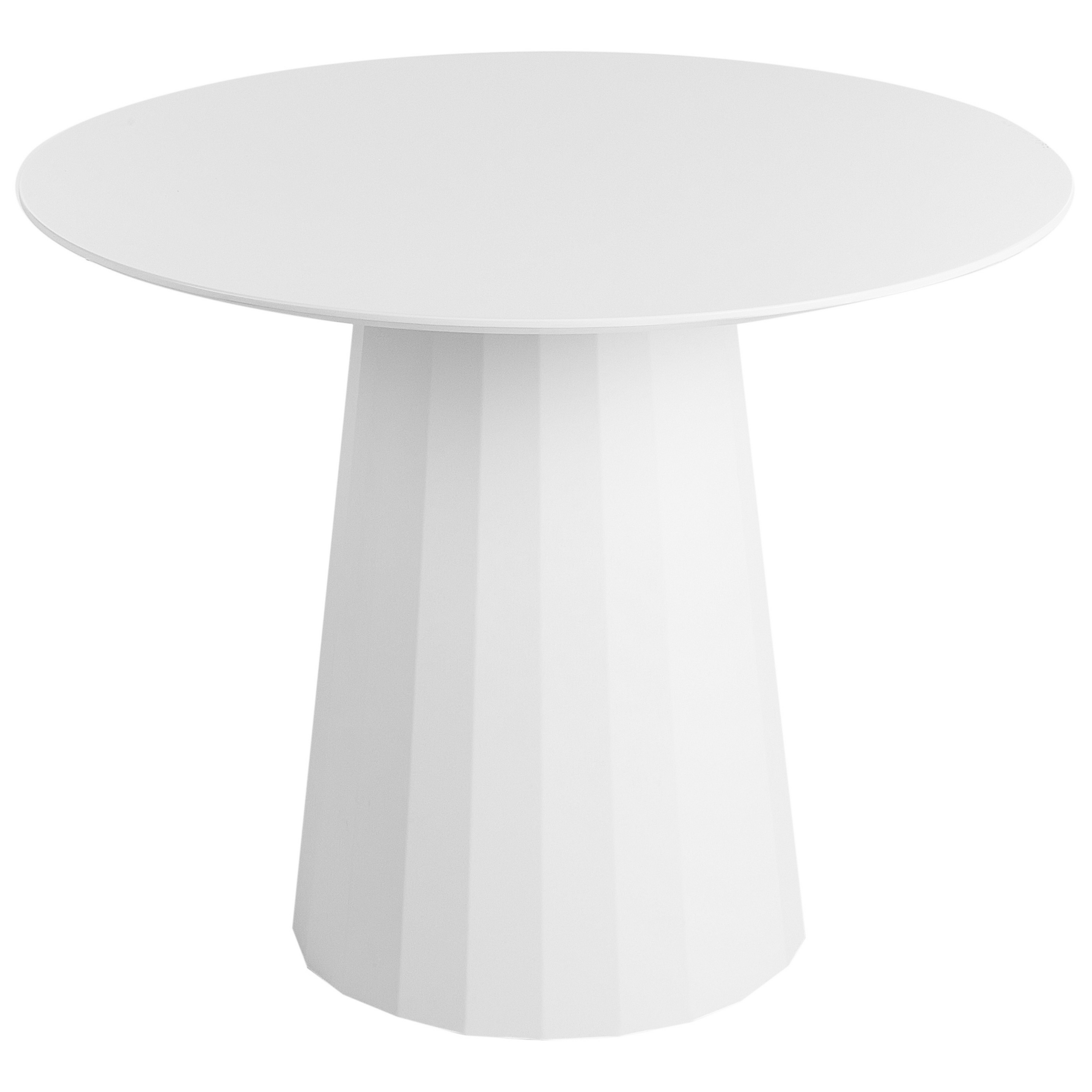 Matbord PLATO Vit 100 cm 100 cm Metall