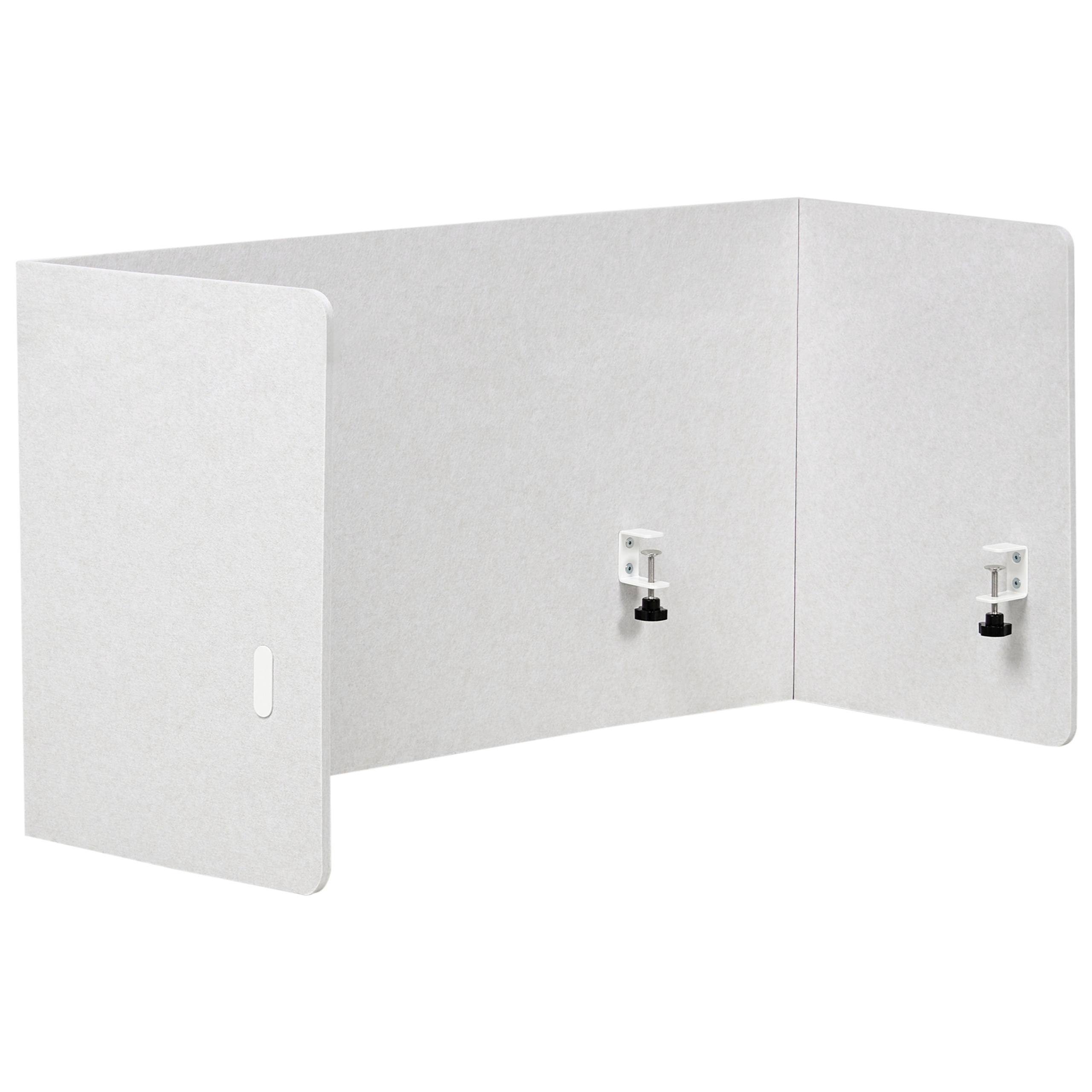 Skiljevägg för skrivbord SOLOA 210 x 61 cm Off-White