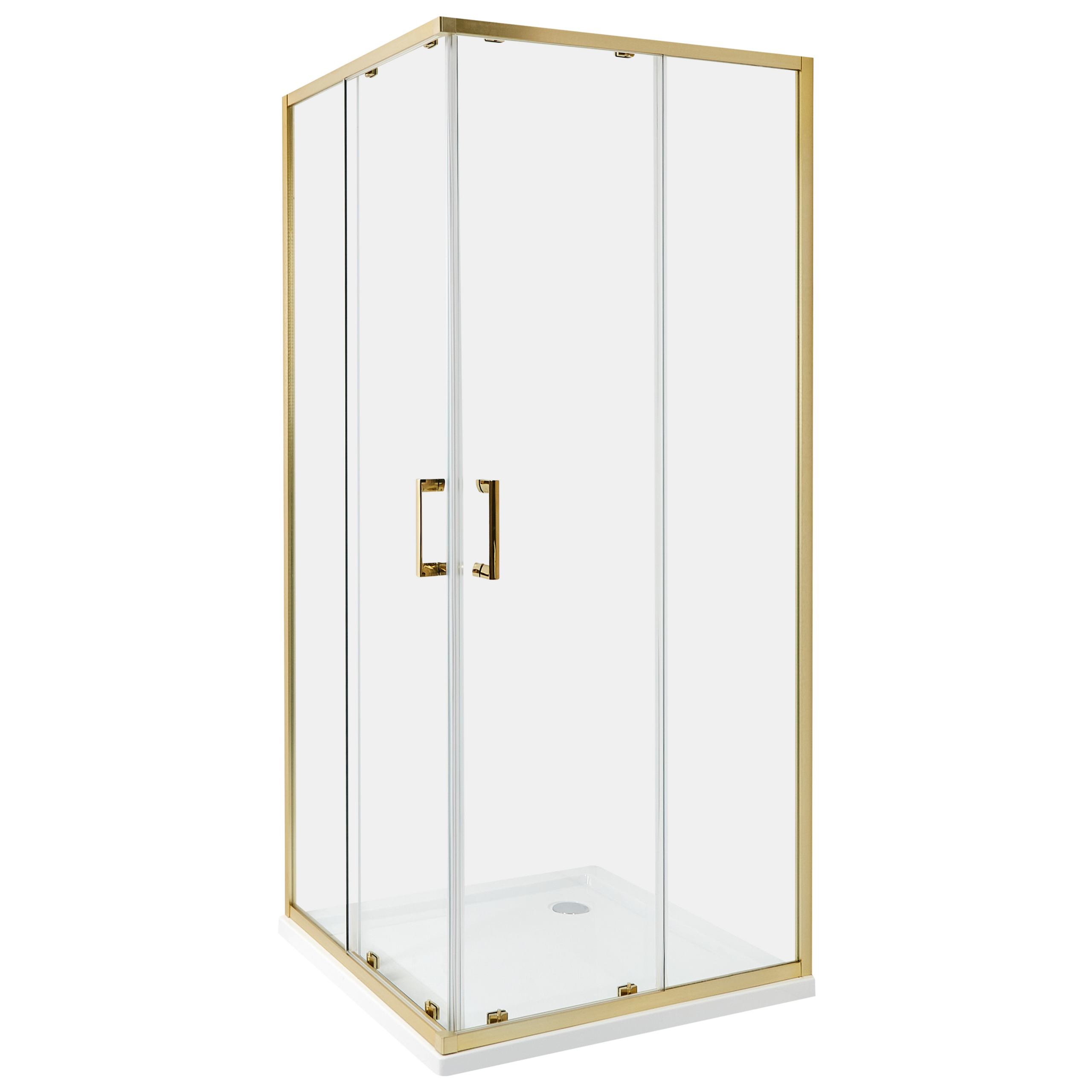 Duschväggar TELA 800 x 800 x 1850 mm Guld