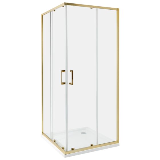 Duschväggar TELA 800 x 800 x 1850 mm Guld