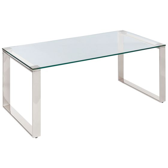 Soffbord TILON Härdat glas Silver