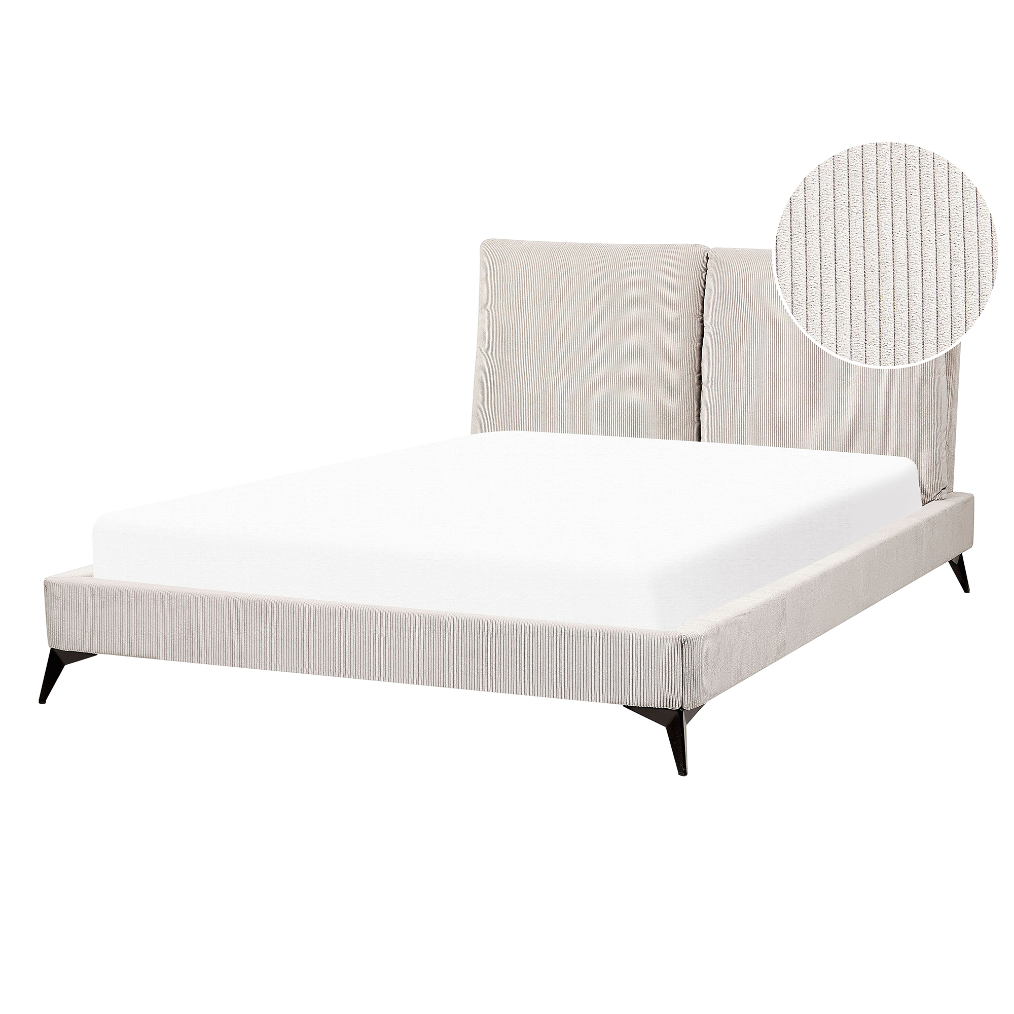 Säng med lamellram Manchester MELLE 140 x 200 cm Ljusbeige