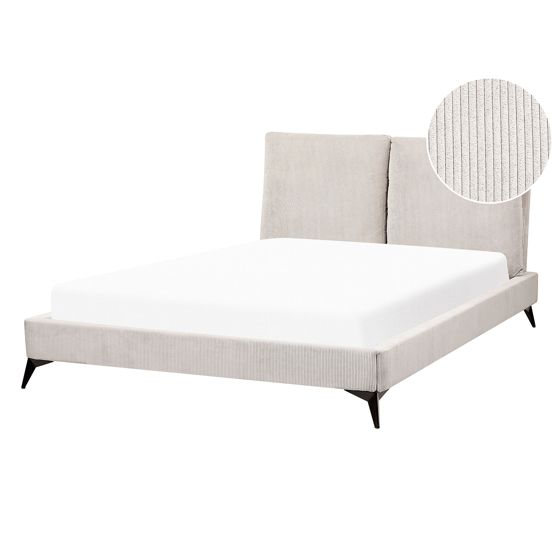 Säng med lamellram Manchester MELLE 140 x 200 cm Ljusbeige