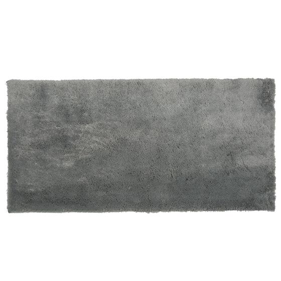 Matta med lång lugg EVREN Ljusgrå 80 x 150 cm