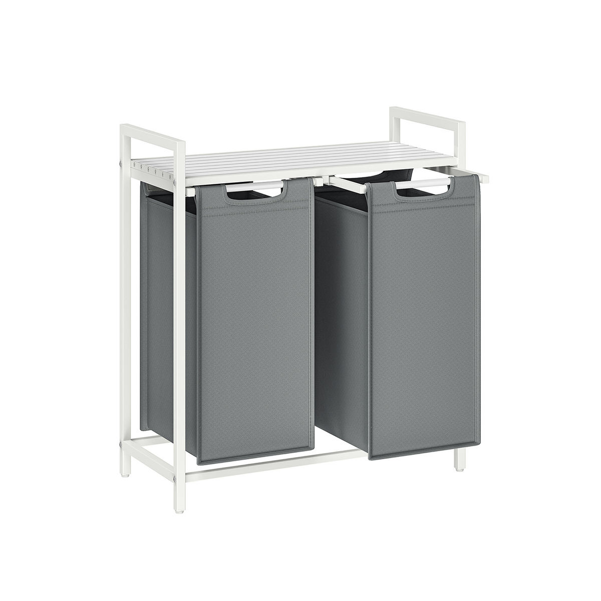 Vasagle tvättsorterare, 2 fack, 2 × 46 L, 73 × 33 × 72 cm, BLH201