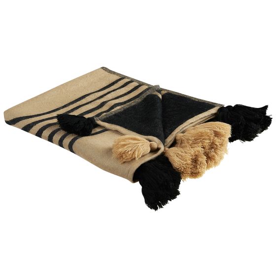 Pläd THAPREK 130 x 170 cm Beige