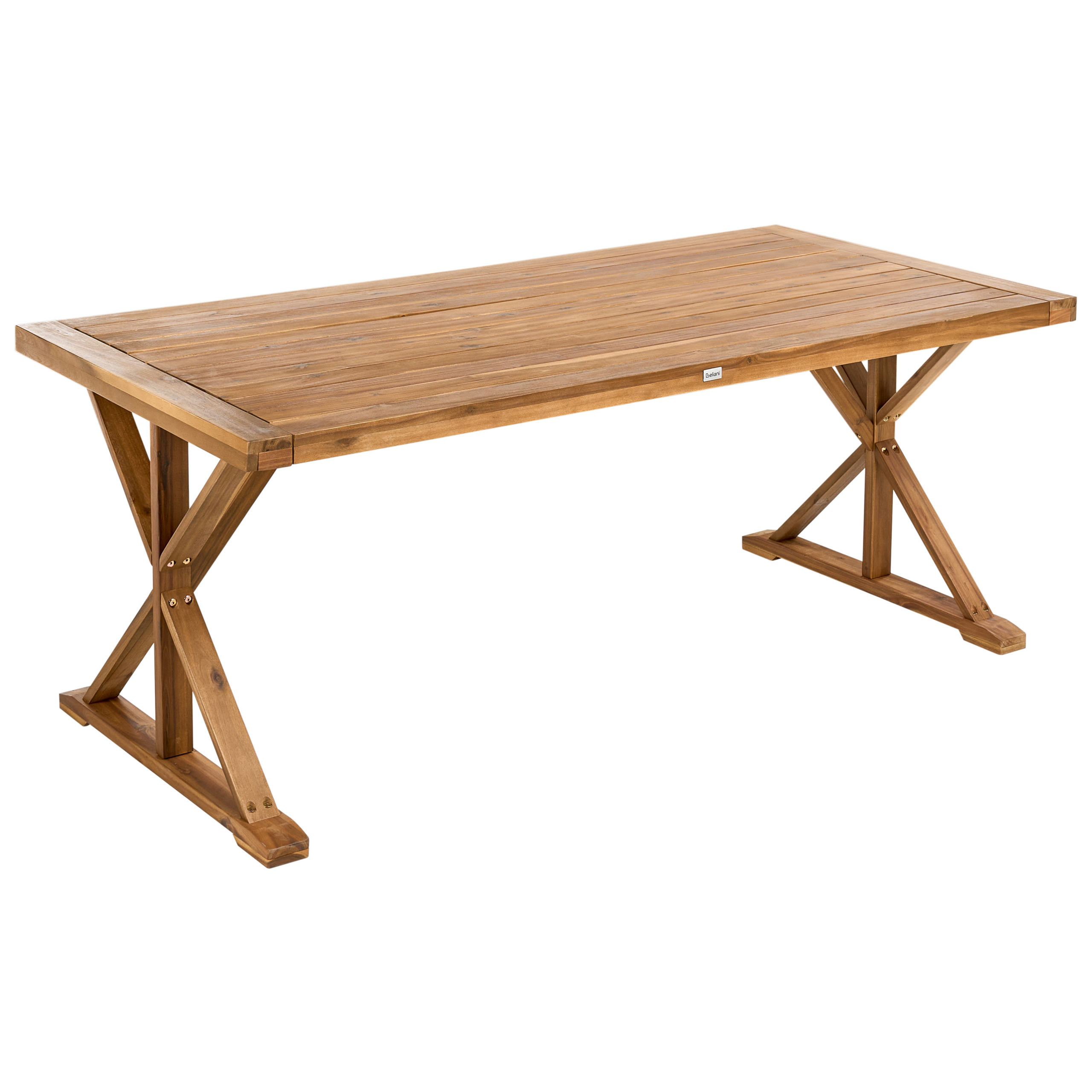 Trädgårdsmatbord CALABRITTO 90 cm 180 cm Akaciaträ Brun