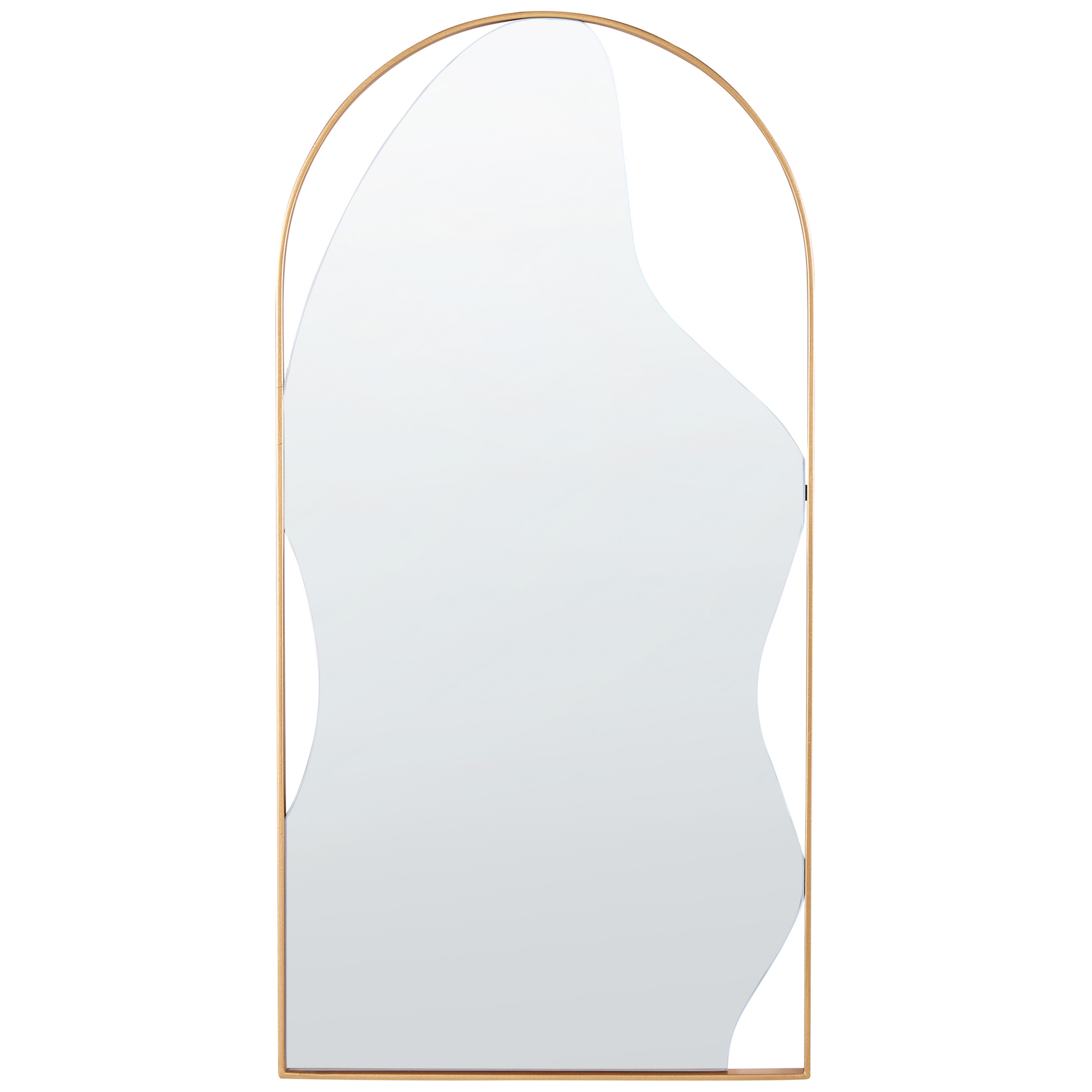 Väggspegel COLOMBIER 41 cm 81 cm Metall Guld