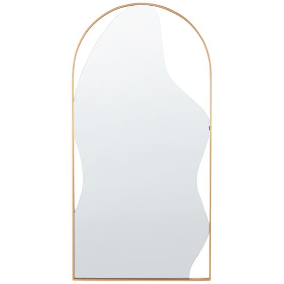 Väggspegel COLOMBIER 41 cm 81 cm Metall Guld