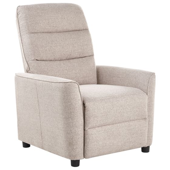 Reclinerfåtölj SANDE Inklusive fotstöd Beige