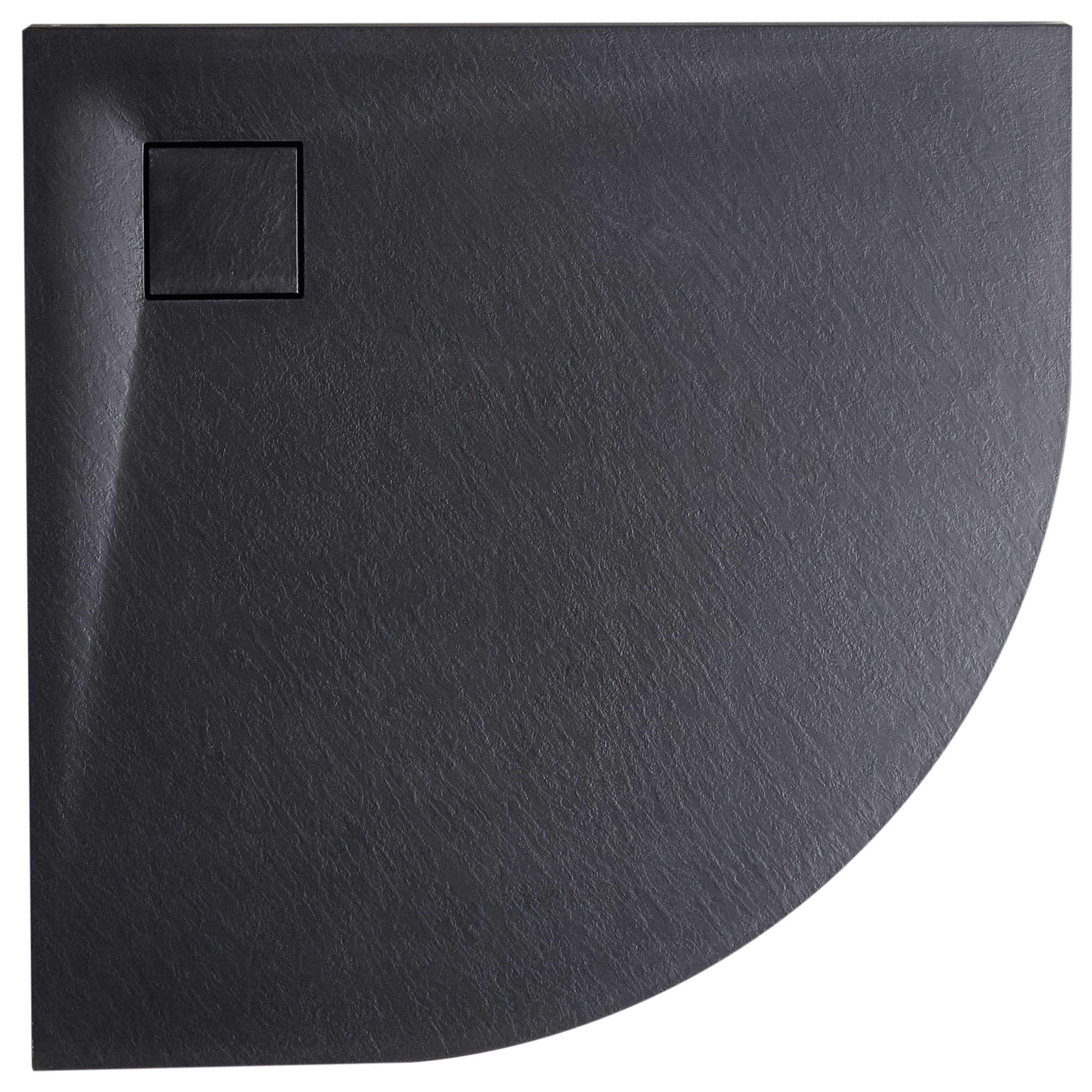 Duschkar PARON 90 x 90 x 3 cm Svart