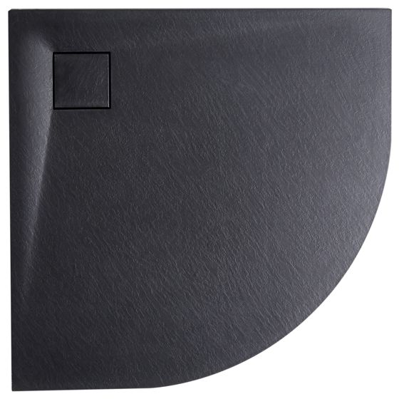 Duschkar PARON 90 x 90 x 3 cm Svart