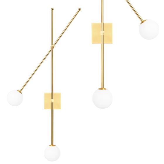TOOLIGHT vägglampa APP1594-2W Guld 100x10x100cm