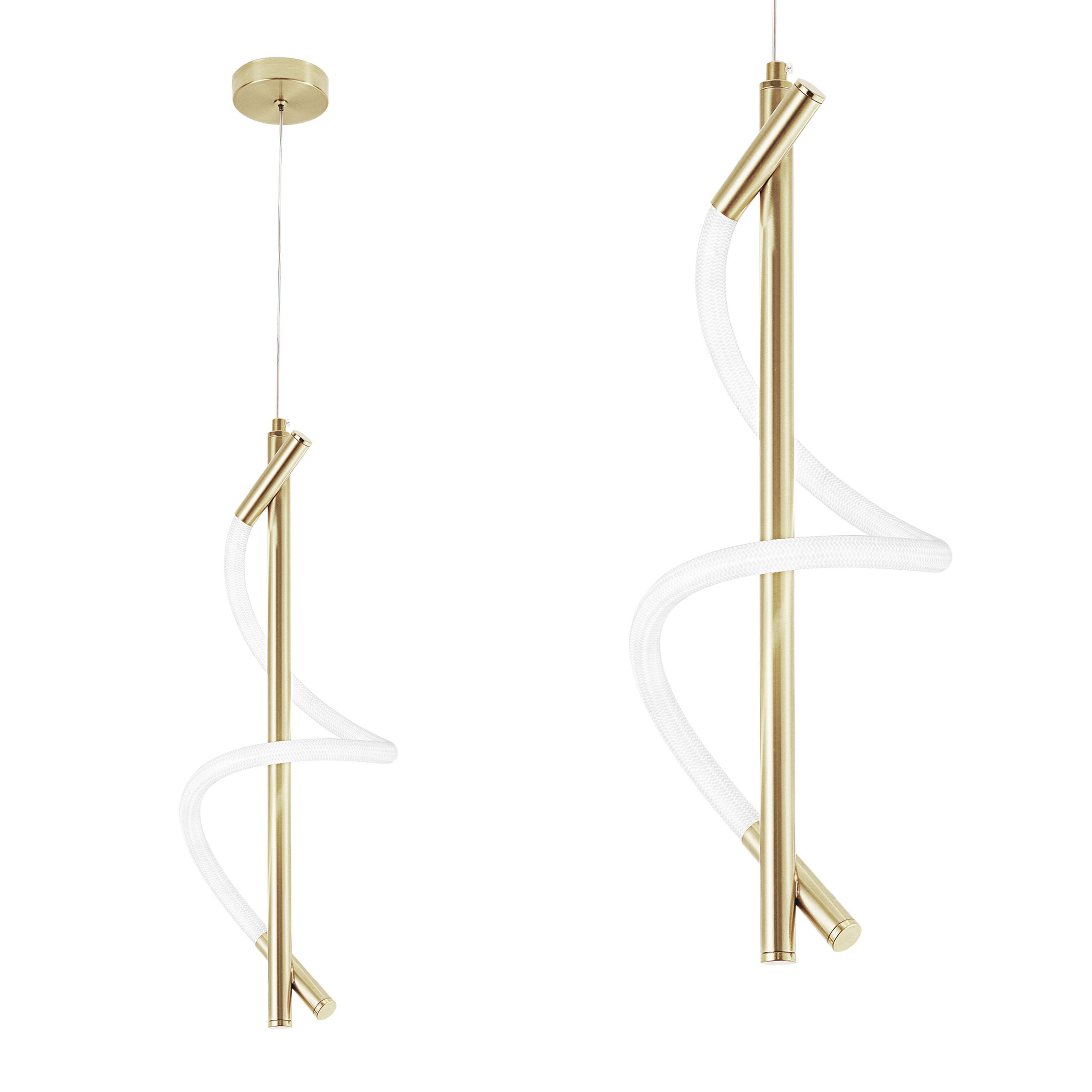 TOOLIGHT hängande taklampa LED G015-CP Guld 50x15x50cm