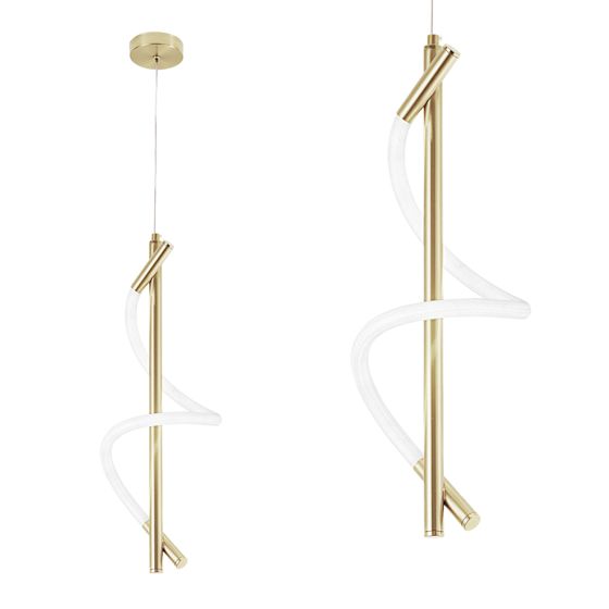 TOOLIGHT hängande taklampa LED G015-CP Guld 50x15x50cm