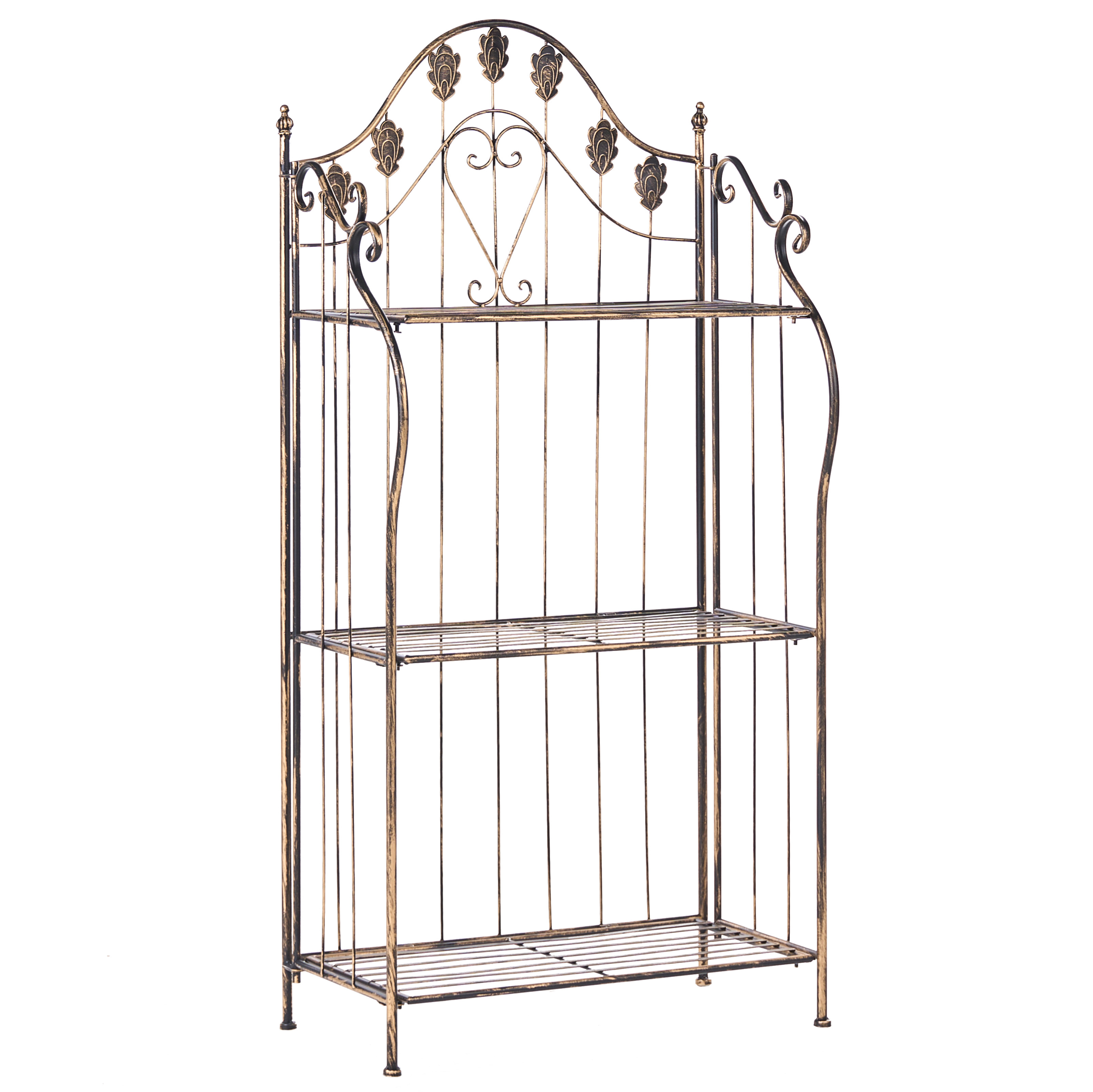 Hylla VISANO 59 cm 123 cm Metall Svart