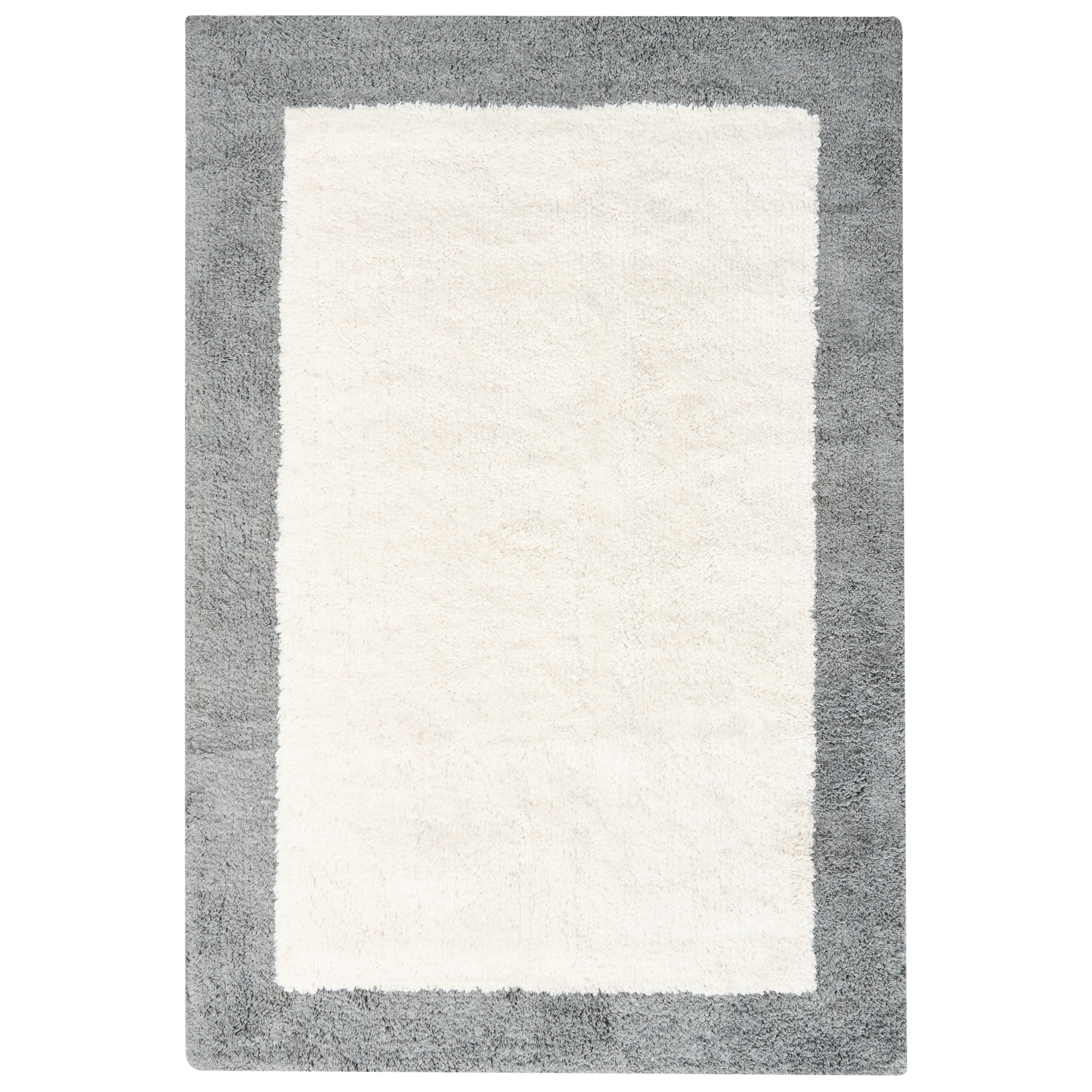 Badrumsmatta KABRI Grå/ Beige 60 x 90 cm Bomull