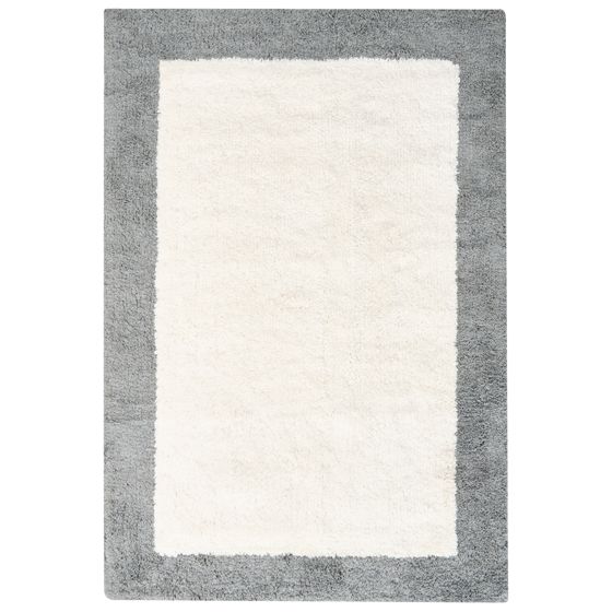 Badrumsmatta KABRI Grå/ Beige 60 x 90 cm Bomull
