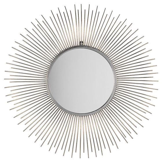 Väggspegel CILLY 80 cm 80 cm Metall Silver