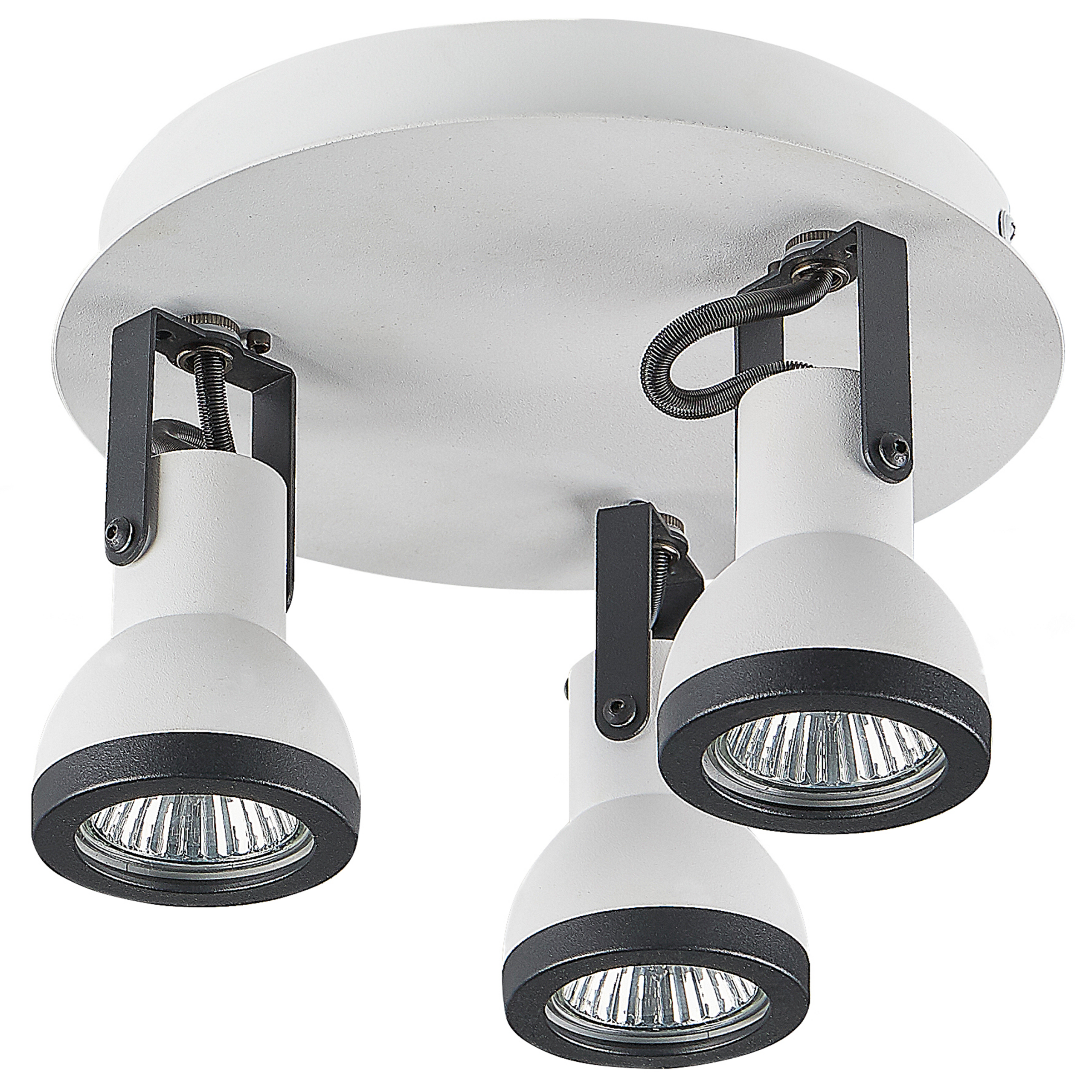 Spotlight med 3 lampor BARO Justerbar Metall Vit