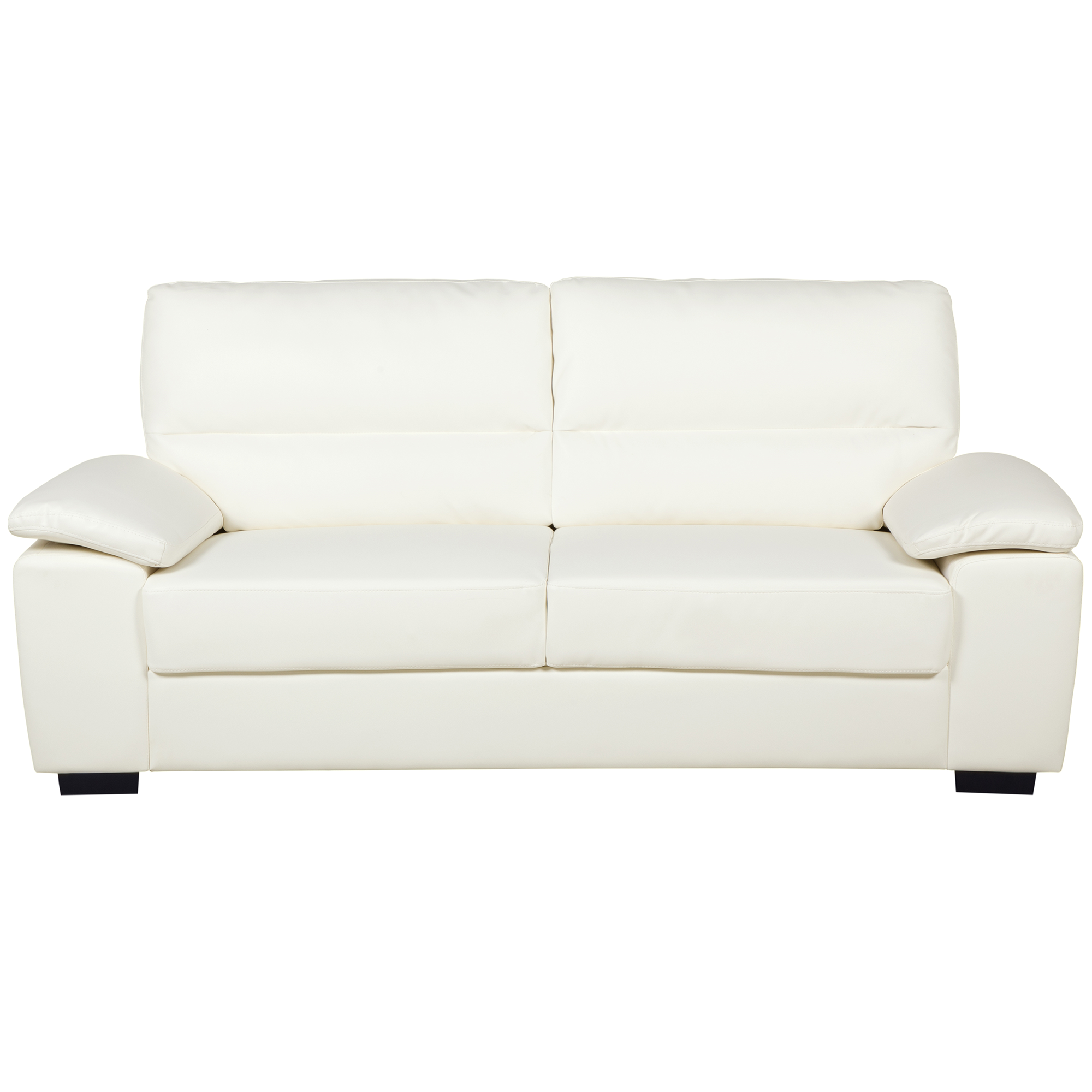 Soffa 3-sits VOGAR Konstläder Off-White