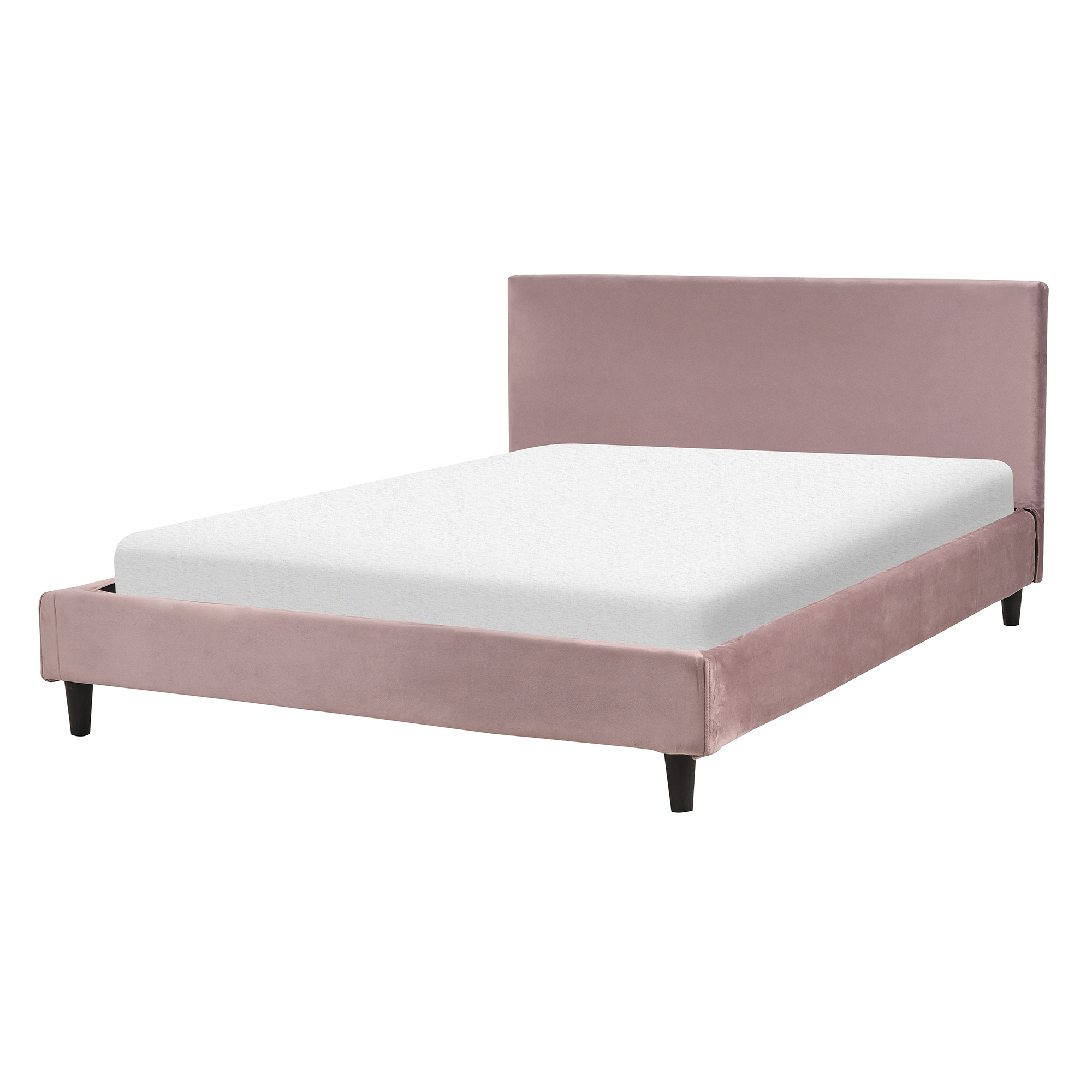 Säng med lamellram Sammet FITOU 140 x 200 cm Rosa