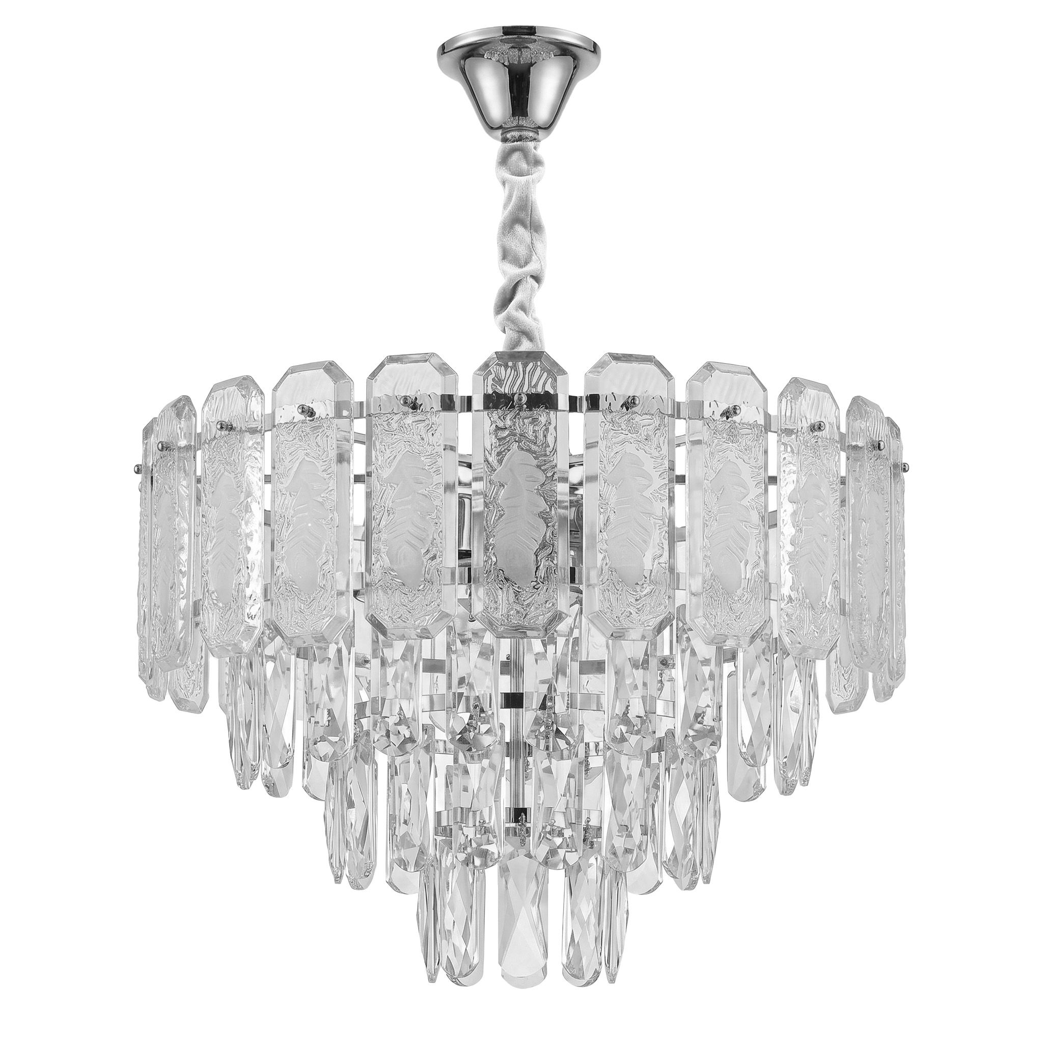TOOLIGHT hängande taklampa SWE087-CP 40cm Krom 37x37x80cm