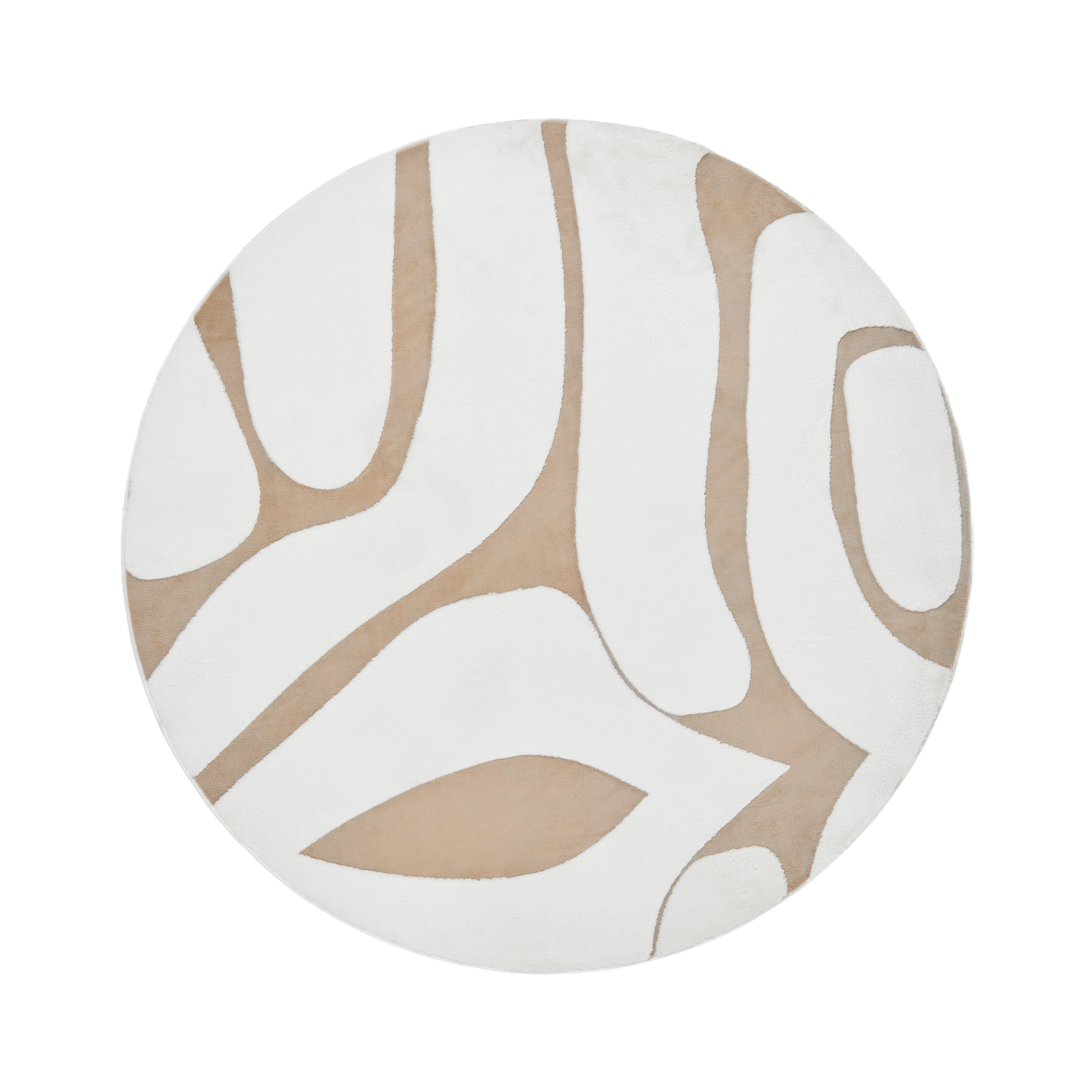Matta HARTZ Beige/ Vit ø 160 cm