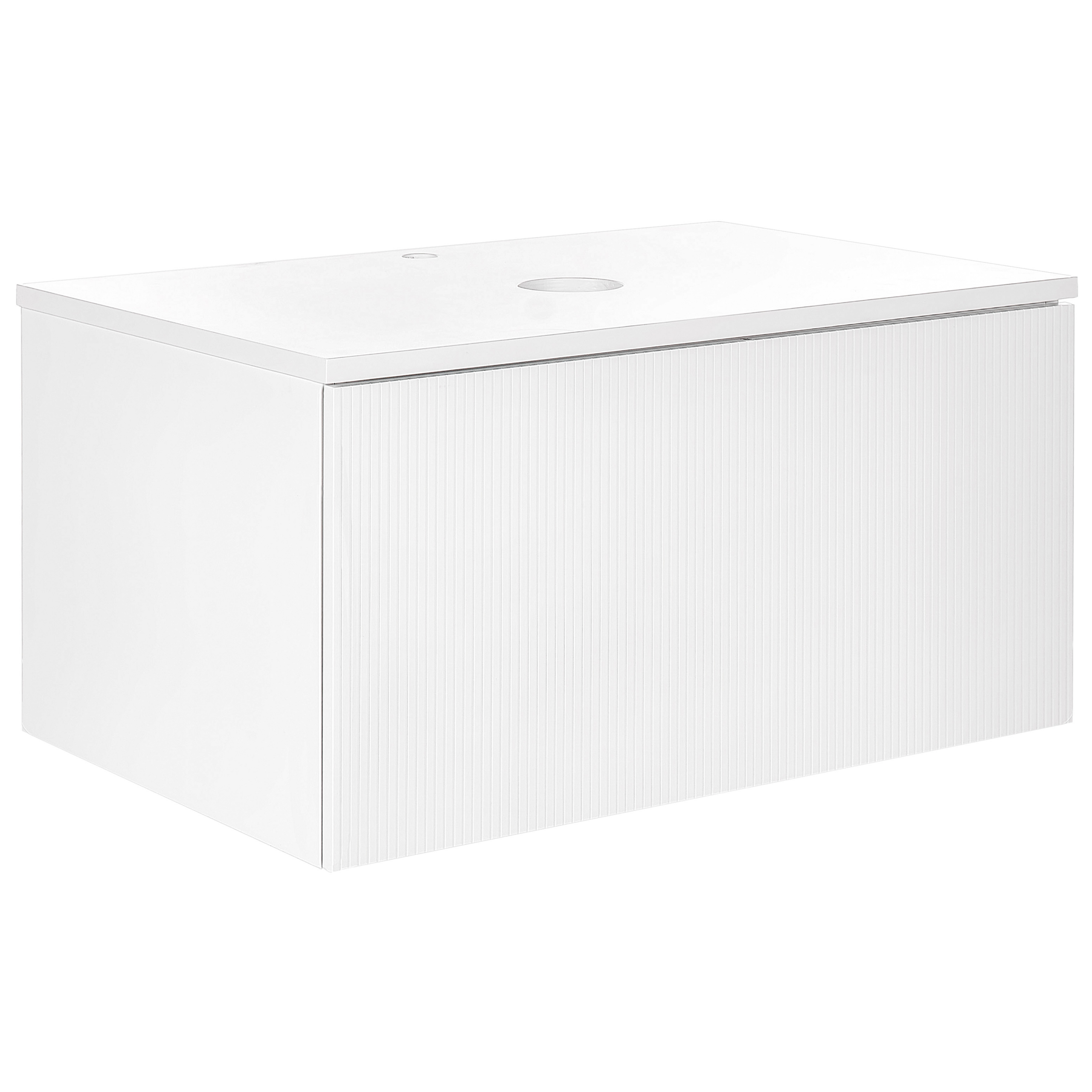 Väggmonterad kommod ALZIRA 80 cm Vit