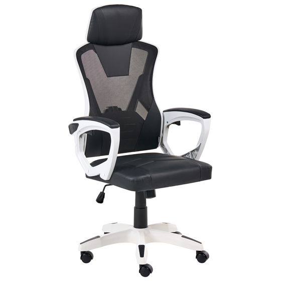 Kontorsstol IGNIS Konstläder Vit