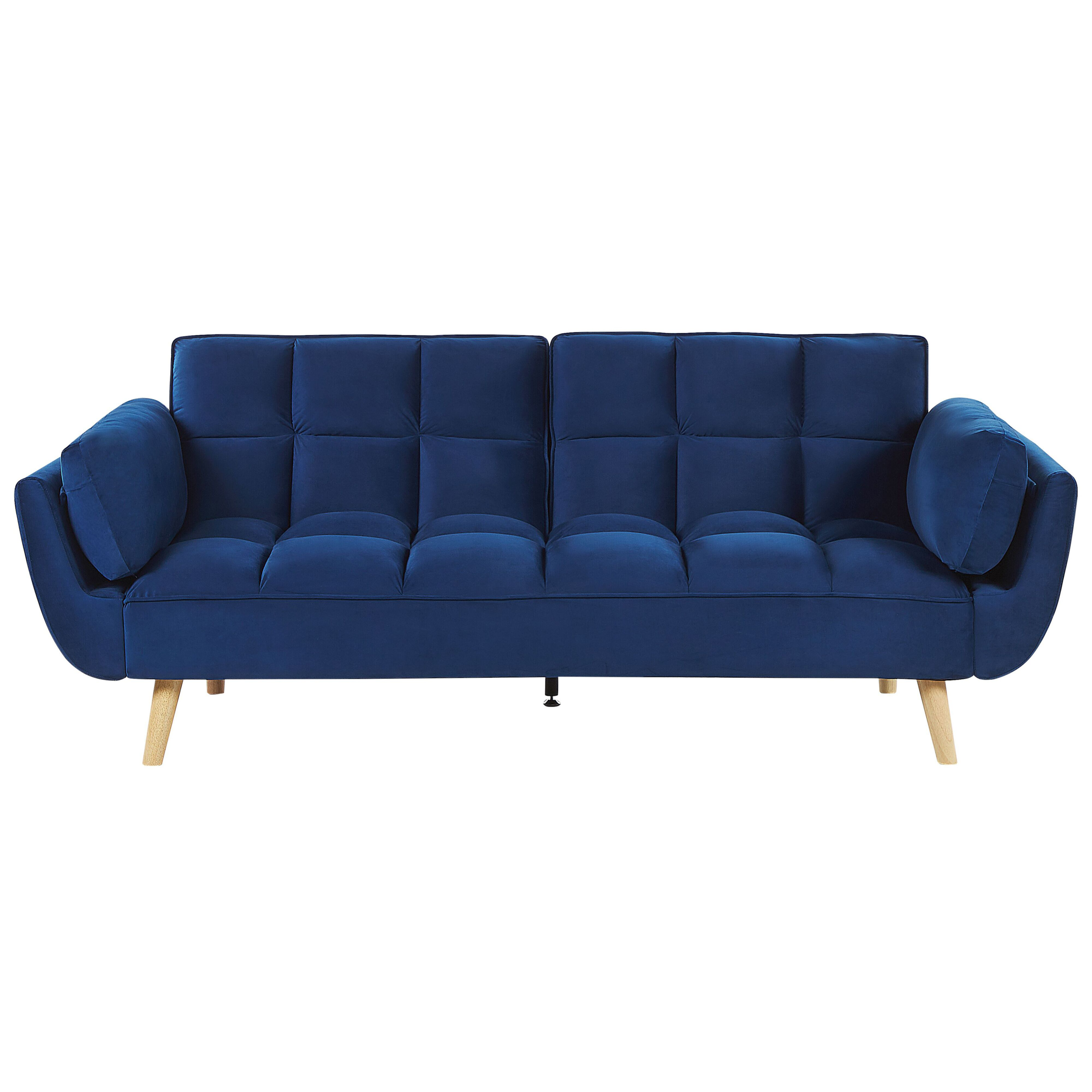 Bäddsoffa 3-sits ASBY Sammet Marinblå