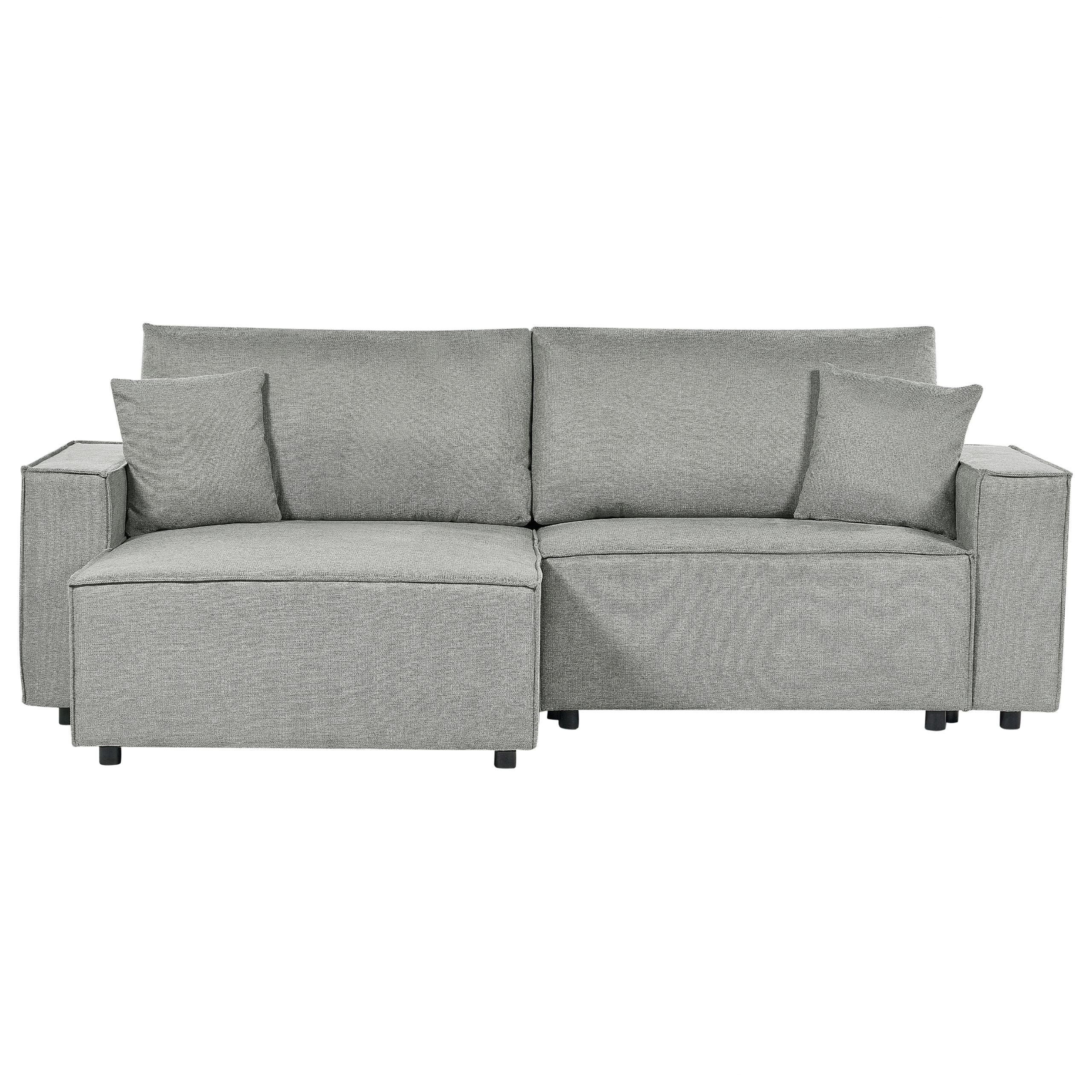 Hörnbäddsoffa 3-sits KARILA med förvaring Grå Högervänd