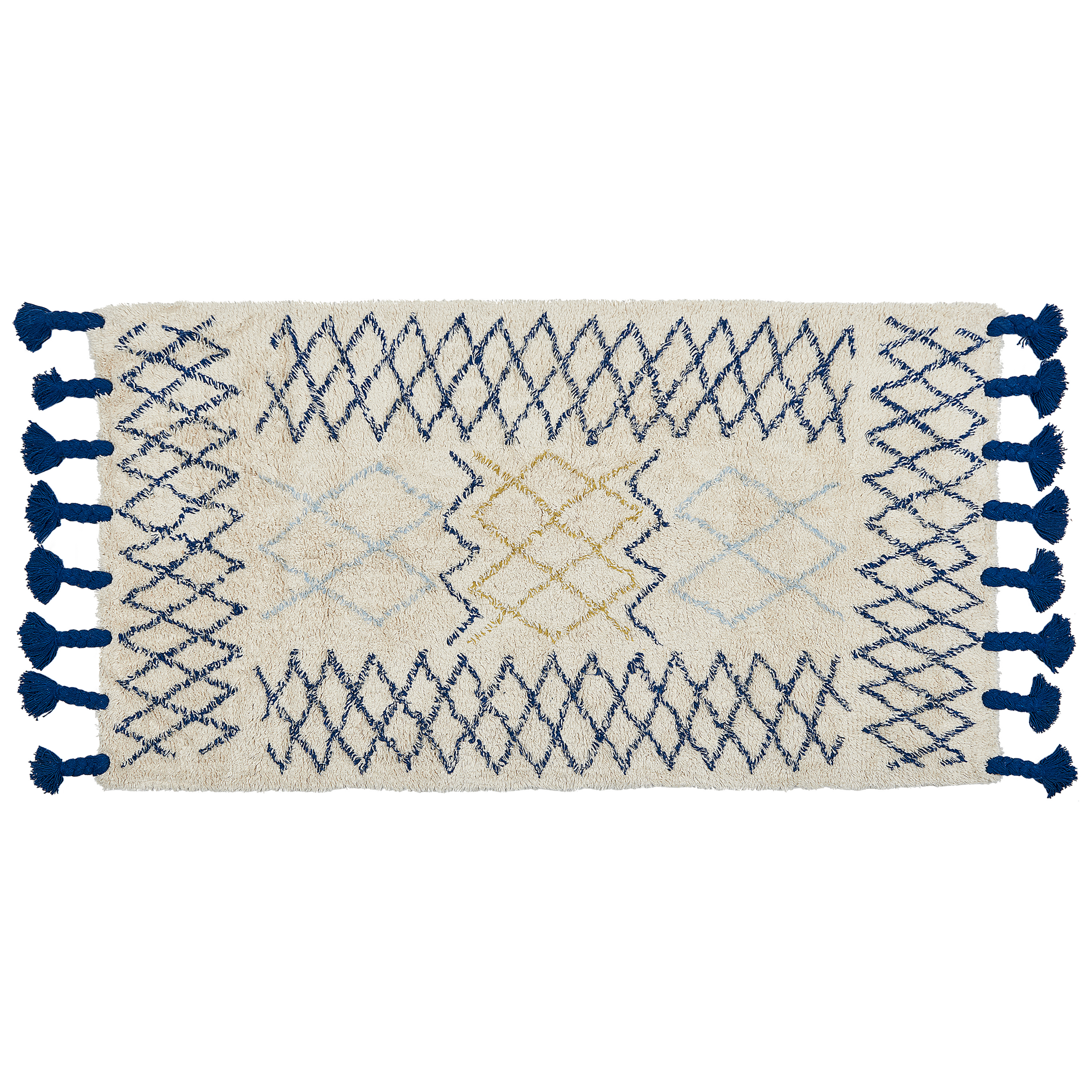 Matta ERZINCAN Beige 80 x 150 cm Bomull