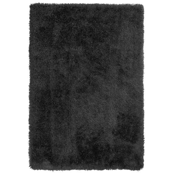 Matta med lång lugg CIDE Svart 160 x 230 cm