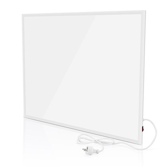 NETTLIFE Väggmonterad infraröd värmare, Energieffektiv 290W med överhettningsskydd, 62x52x1,5cm