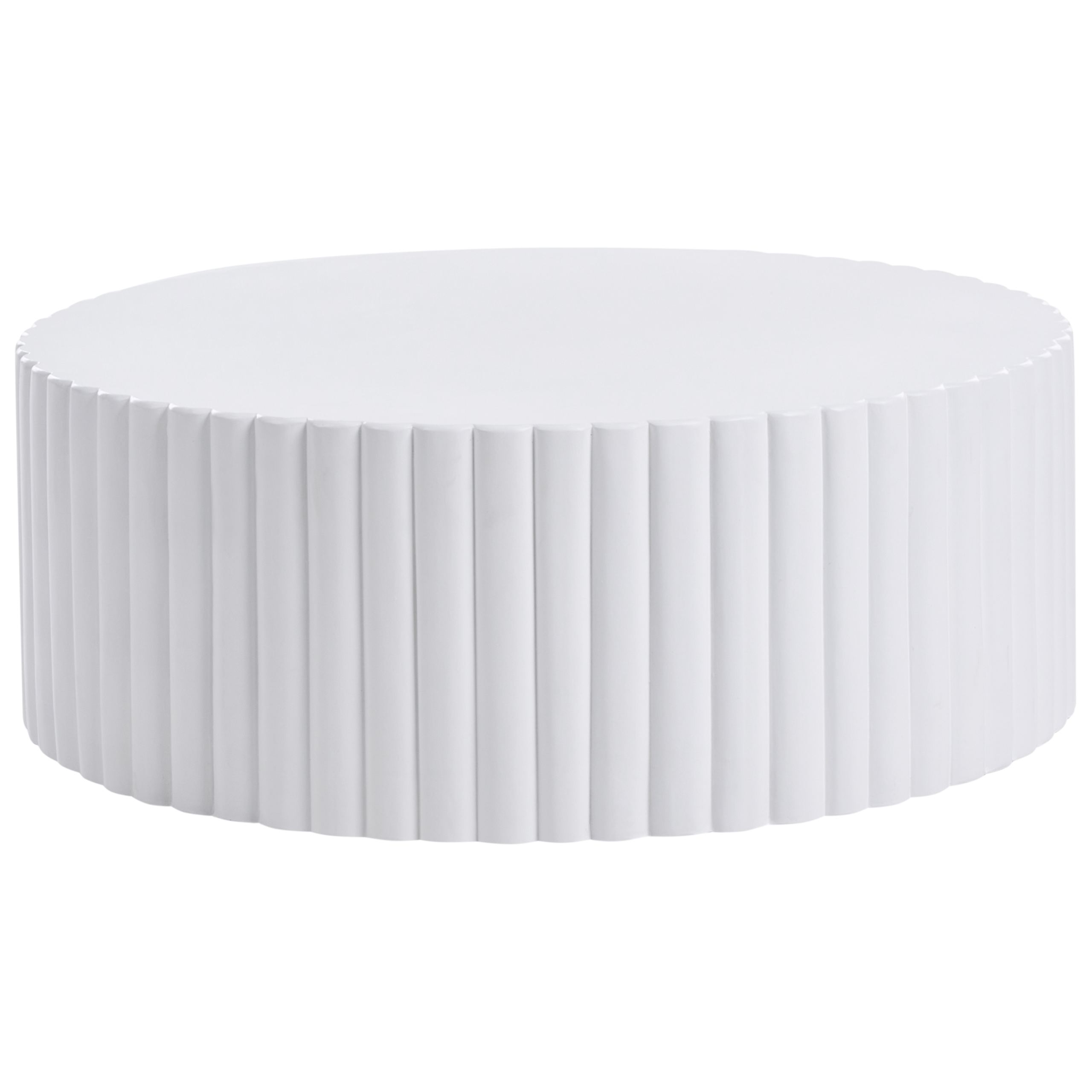 Soffbord POZZA 117 cm 117 cm Vit