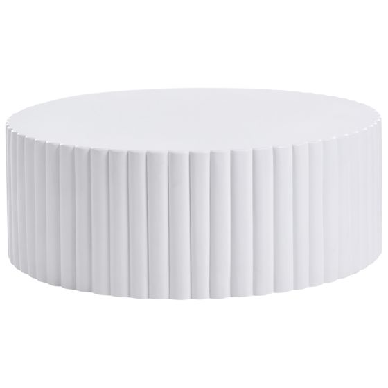 Soffbord POZZA 117 cm 117 cm Vit